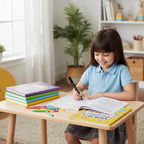 Girl with Magic Copybooks